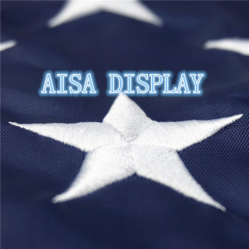 刺繍星3x5フィート米国旗の縫い付け・ストライプ-旗、バナー、およびアクセサリー問屋・仕入れ・卸・卸売り