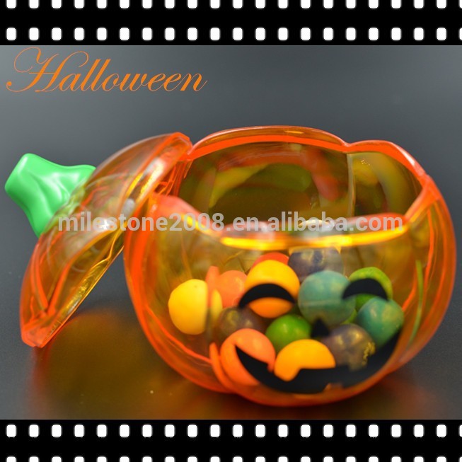 gpps食品グレードハロウィンミニカボチャの容器プラスチック製のキャンディーディスペンサー-その他イベント、パーティー用品問屋・仕入れ・卸・卸売り