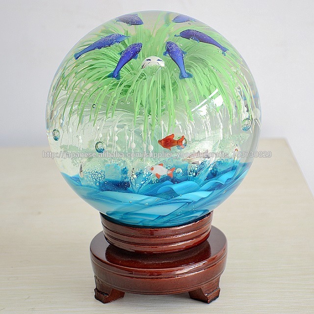 g006丸いガラス玉、 ガラス工芸品、 発光ガラスボール、 １３ＣＭ口径ガラスボール、 装飾的なガラスのボール-ガラス製品問屋・仕入れ・卸・卸売り