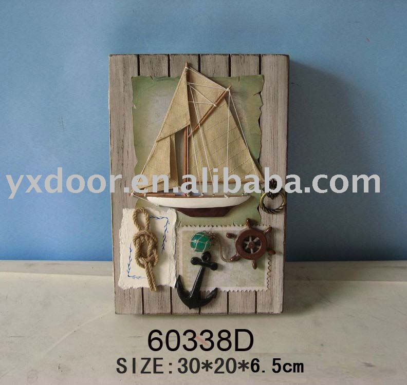 海里木製のキーボックス/木製キーキャビネット-航海上の工芸問屋・仕入れ・卸・卸売り