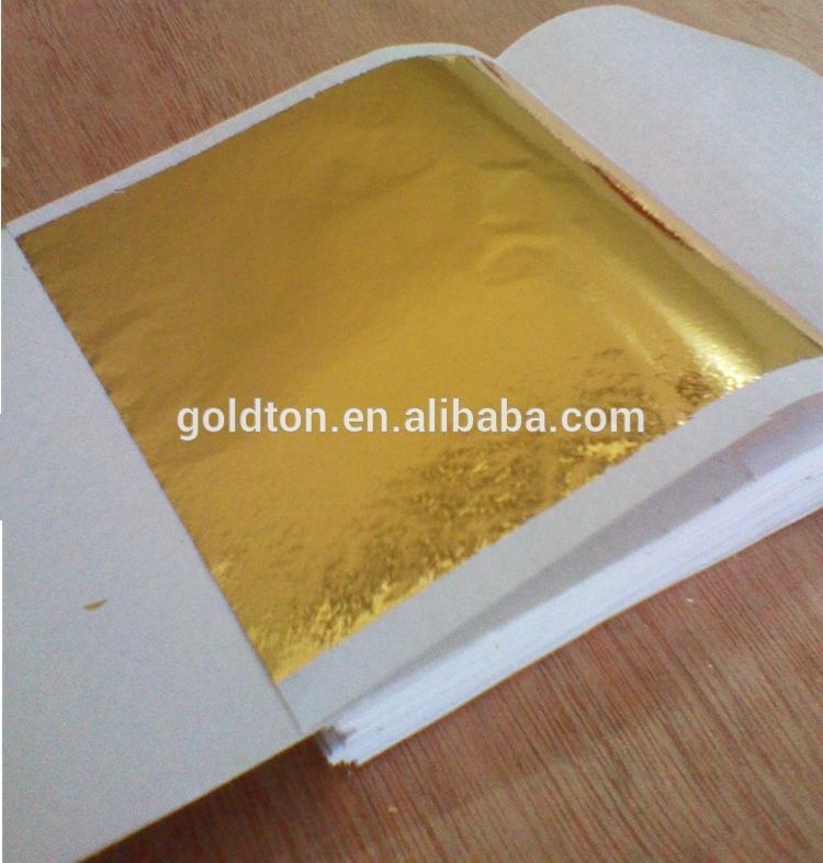 熱い販売の201522k23k23.5k23.75k24kの金箔/家具用や金メッキの葉-金属工芸品問屋・仕入れ・卸・卸売り