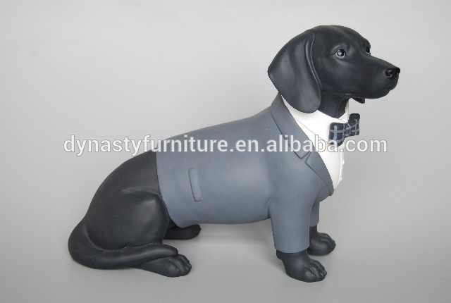 ホーム装飾黒犬の紳士/the古い高級な紳士犬の飾り-樹脂工芸品問屋・仕入れ・卸・卸売り