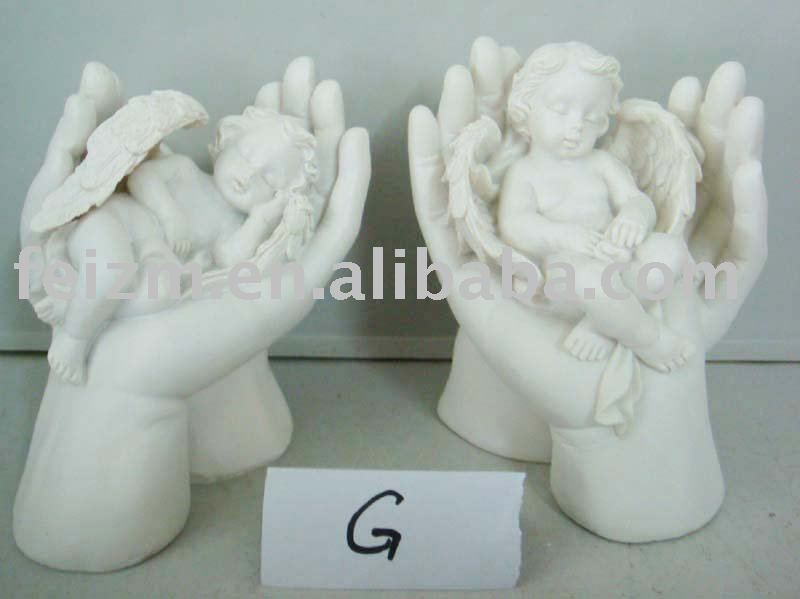 Polyresinの天使の彫像-樹脂工芸品問屋・仕入れ・卸・卸売り