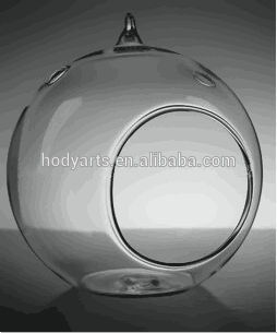 卸売新しいデザインと高品質の径。 10cm吊りガラス玉キャンドルホルダー-キャンドルホルダー問屋・仕入れ・卸・卸売り