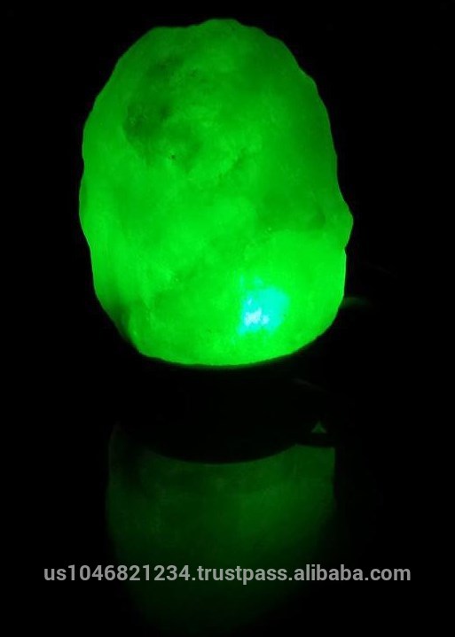 usb岩塩ランプ完全な色は緑に設定します-彫刻工芸品問屋・仕入れ・卸・卸売り