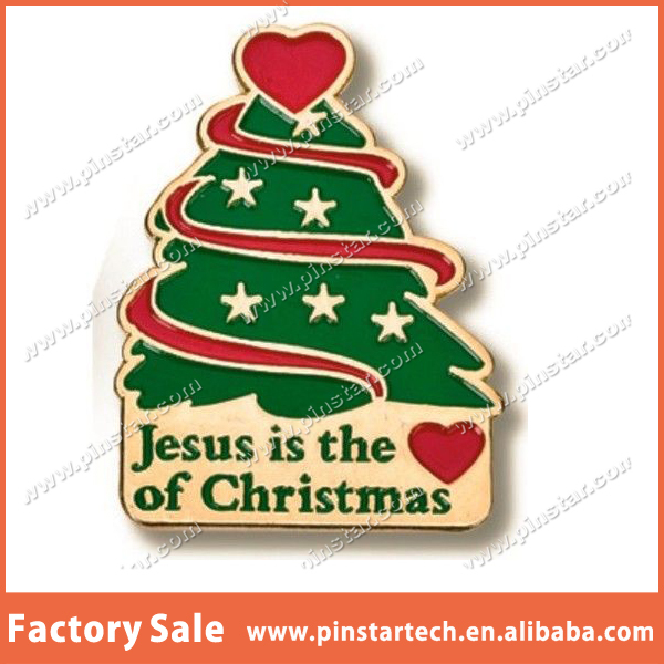 クリスマスツリーの金属jw心臓の装飾。 orgラペルピン、 バッジ-民芸品問屋・仕入れ・卸・卸売り