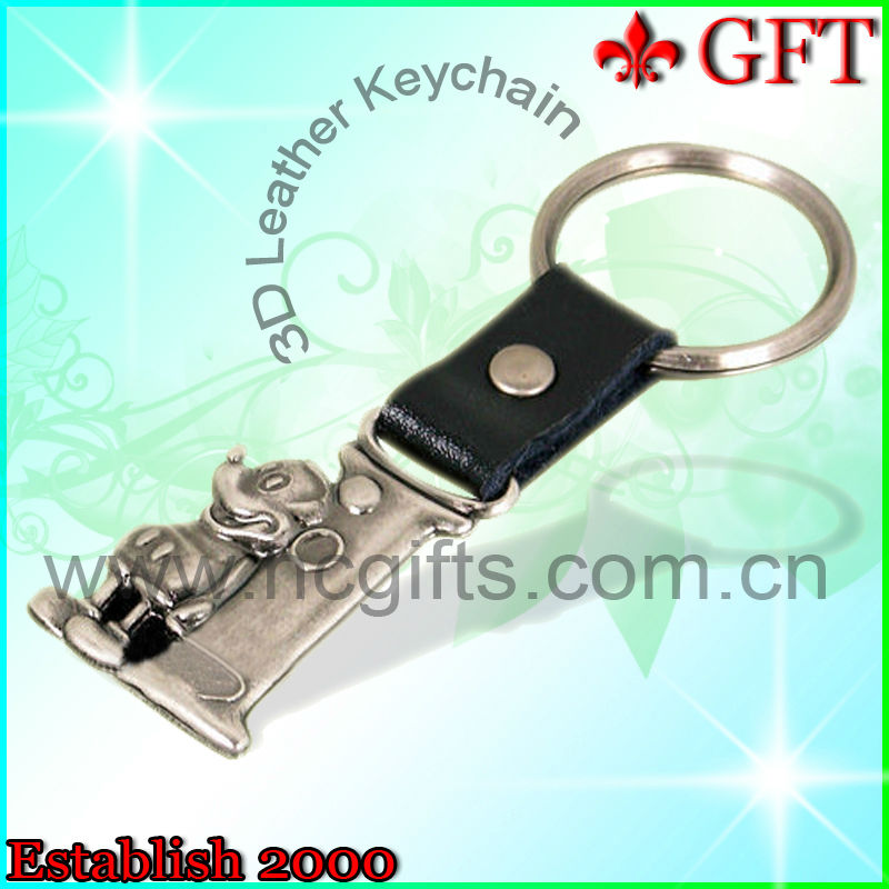 2013 New design christmas gifts leather keychain/leather key chain /key ring-アンティーク、イミテーション工芸品問屋・仕入れ・卸・卸売り
