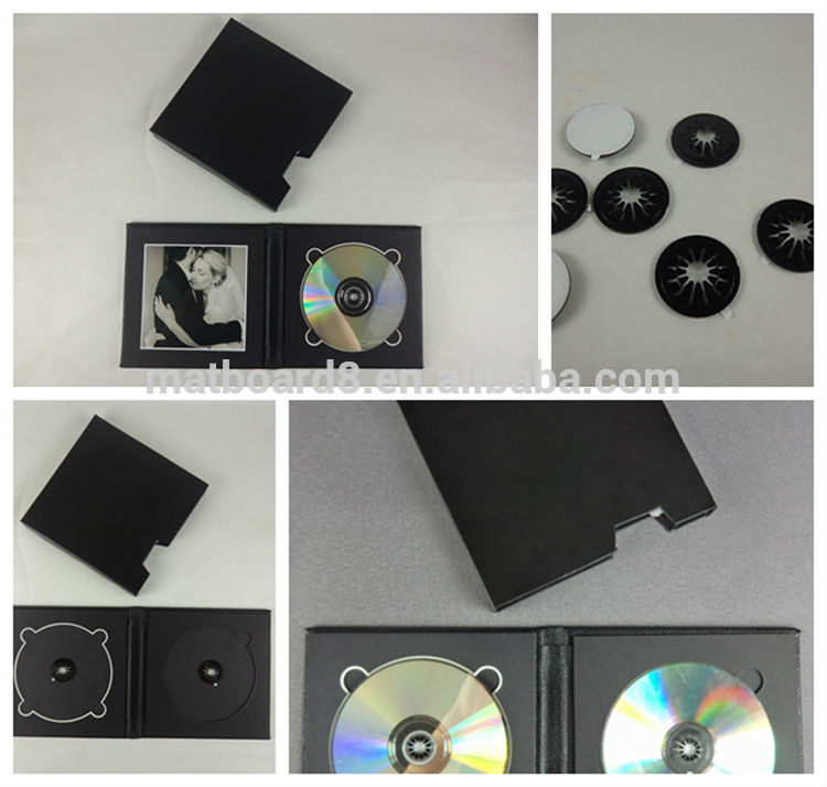 カスタム手作りの黒革の結婚式の最高品質dvd/cdケース-革細工問屋・仕入れ・卸・卸売り
