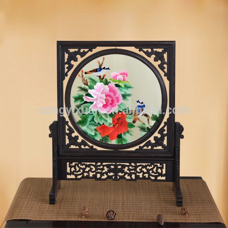 新しい設計家の装飾中国2015手作りのシルクの刺繍-造花問屋・仕入れ・卸・卸売り