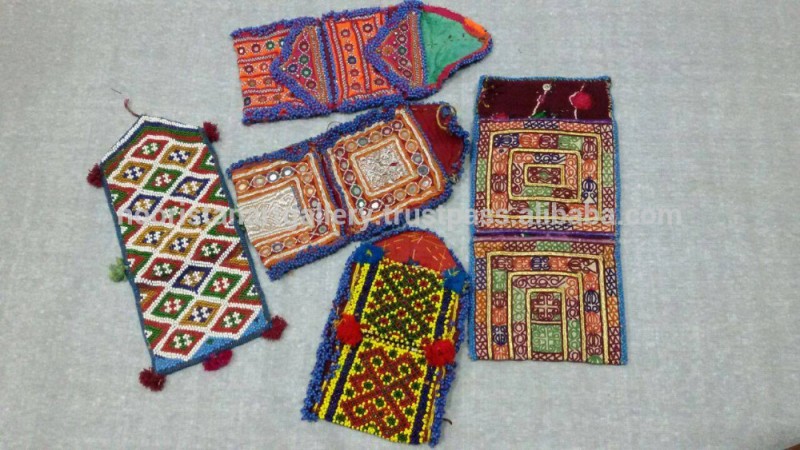 ヴィンテージ財布kuchi/部族kuchiジュエリー/アフガン工芸品( kp- 0100)-民芸品問屋・仕入れ・卸・卸売り
