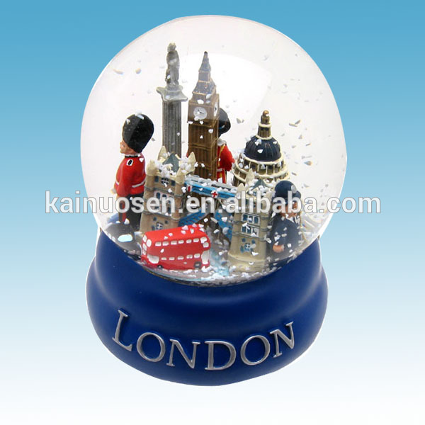 polyresinのお土産ロンドン雪のボールの水の地球儀-民芸品問屋・仕入れ・卸・卸売り