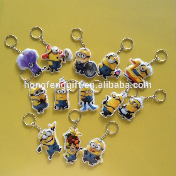 oem価格高品質な3d二重側面の手先でledのkeychainpvc-プラスチック工芸品問屋・仕入れ・卸・卸売り