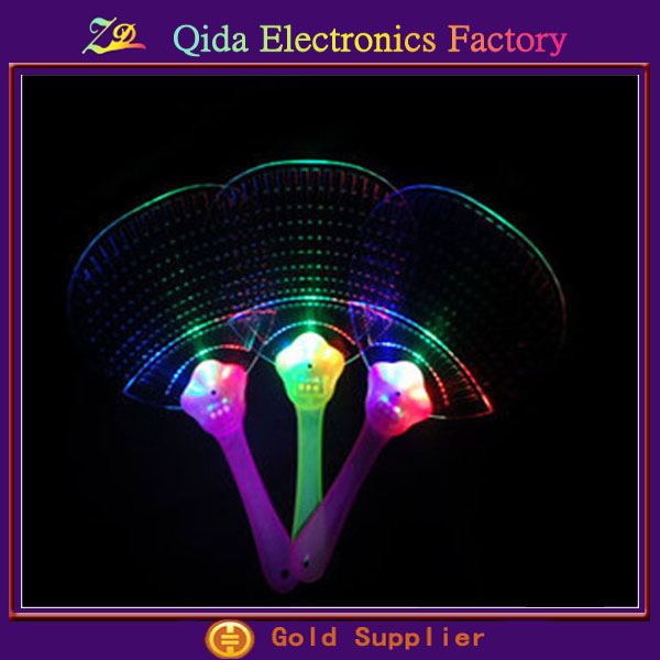 プラスチック手のファンled/ledファン/手のファンを率いて-記念品問屋・仕入れ・卸・卸売り