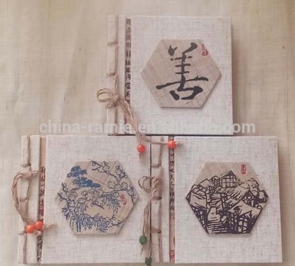 ラミー布ハンドメイド手帳、 ギフトのための-その他ギフト、工芸品問屋・仕入れ・卸・卸売り