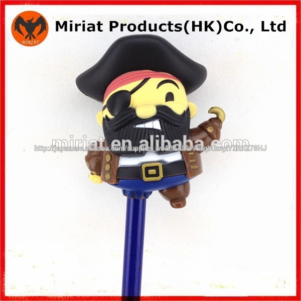 ホットトイズアクションフィギュアプラスチック製の海賊宝箱鉛筆トッパー-記念品問屋・仕入れ・卸・卸売り