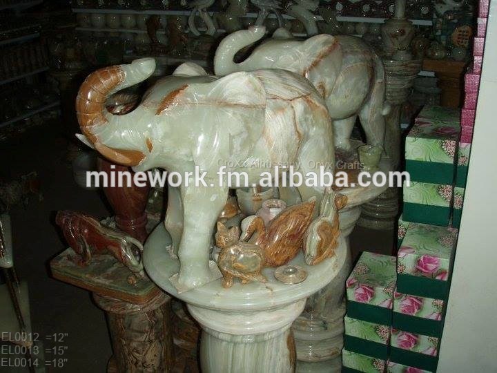 大理石オニキスの動物フィギュア-民芸品問屋・仕入れ・卸・卸売り