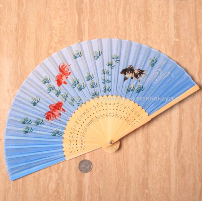 竹扇子 せんす ファン 大人気 和風 婦人用 手芸 金魚-竹工芸品問屋・仕入れ・卸・卸売り