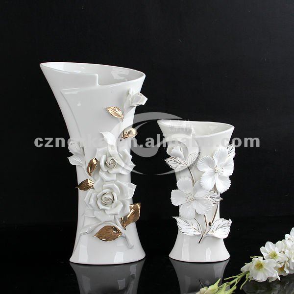 家の装飾チャオチョウのための花が付いている方法陶磁器のつぼ-民芸品問屋・仕入れ・卸・卸売り