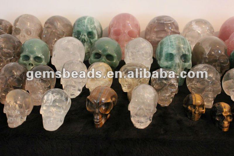 自然で明確な水晶石の水晶頭骨の彫刻-彫刻工芸品問屋・仕入れ・卸・卸売り