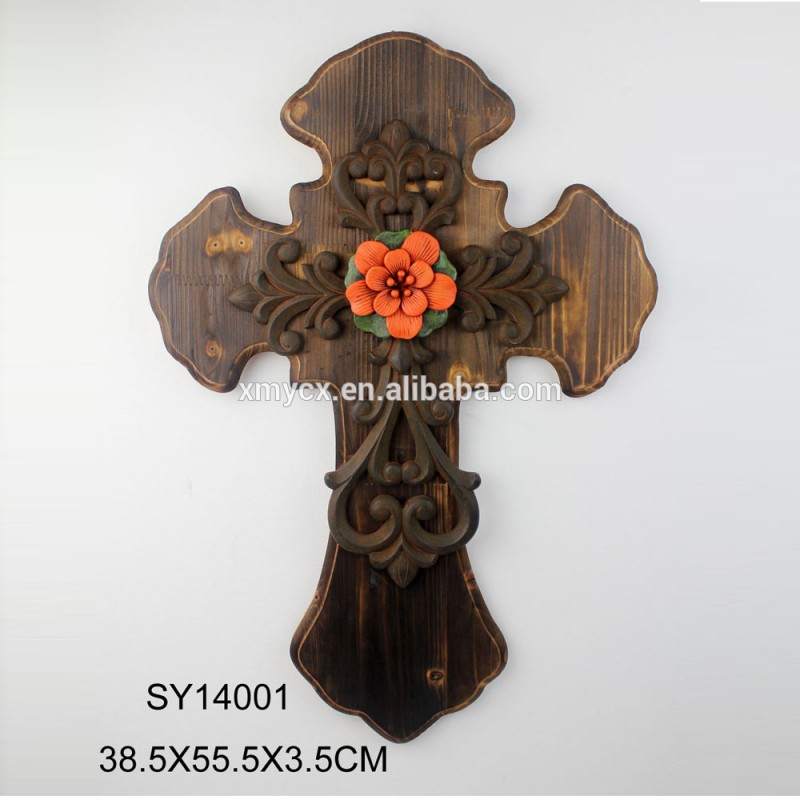 卸売小さな壁の装飾用の木製の十字架の装飾-木工芸品、ウッドクラフト問屋・仕入れ・卸・卸売り