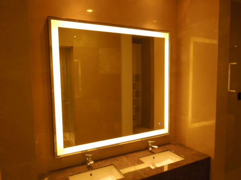 点灯ledミラー、 luminatedスマートシェービングミラー-バスミラー問屋・仕入れ・卸・卸売り