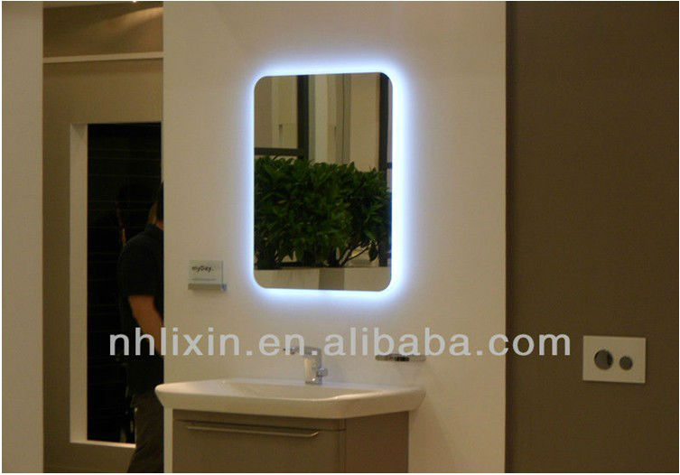 ledルームミラーミラーを照らす、 後ろにバスルームの鏡の光、 ledバスルームの鏡-バスミラー問屋・仕入れ・卸・卸売り