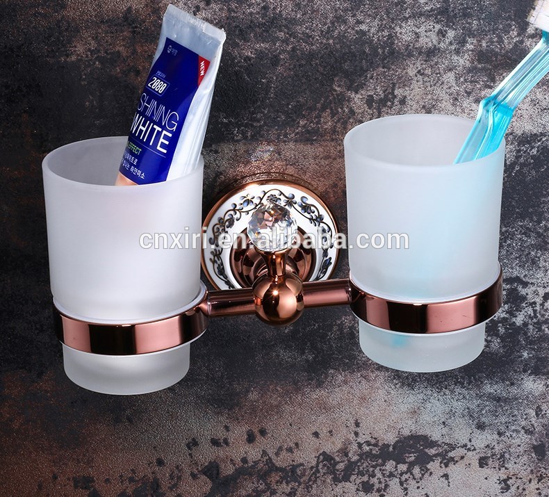 ダブルカップホルダーtumber青と白の磁器ホルダー-カップ＆グラスホルダー問屋・仕入れ・卸・卸売り