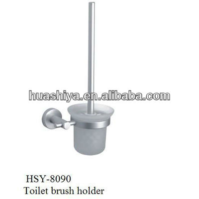 壁取り付けられた浴室用アクセサリーhsy-8090ガラスで設定トイレブラシホルダー-トイレブラシホルダ問屋・仕入れ・卸・卸売り