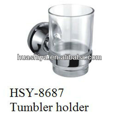 卸売ガラスのタンブラーhsy-8687ウォールマウントの歯ブラシのためにカップホルダー壁-カップ＆グラスホルダー問屋・仕入れ・卸・卸売り