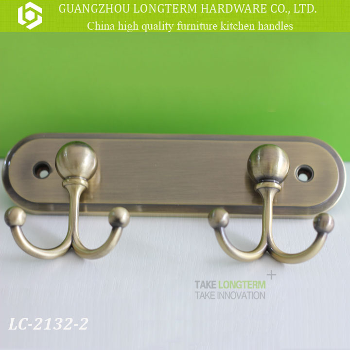 中国の有名なブランド亜鉛合金装飾的なアンティーク真鍮のコートフック-ローブフック問屋・仕入れ・卸・卸売り