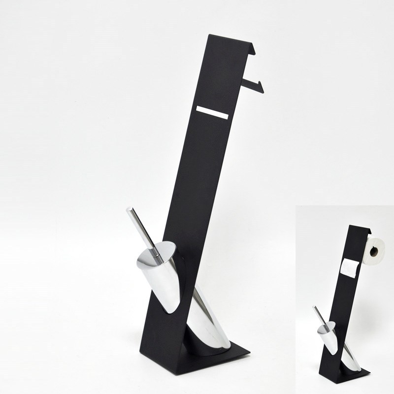 l字型ハイエンド黒wcトイレブラシセット-トイレブラシホルダ問屋・仕入れ・卸・卸売り