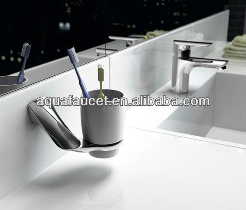 セラミックデザインラウンドダブル・二重/twoカップクロム真鍮浴室のタンブラーホルダー-カップ＆グラスホルダー問屋・仕入れ・卸・卸売り