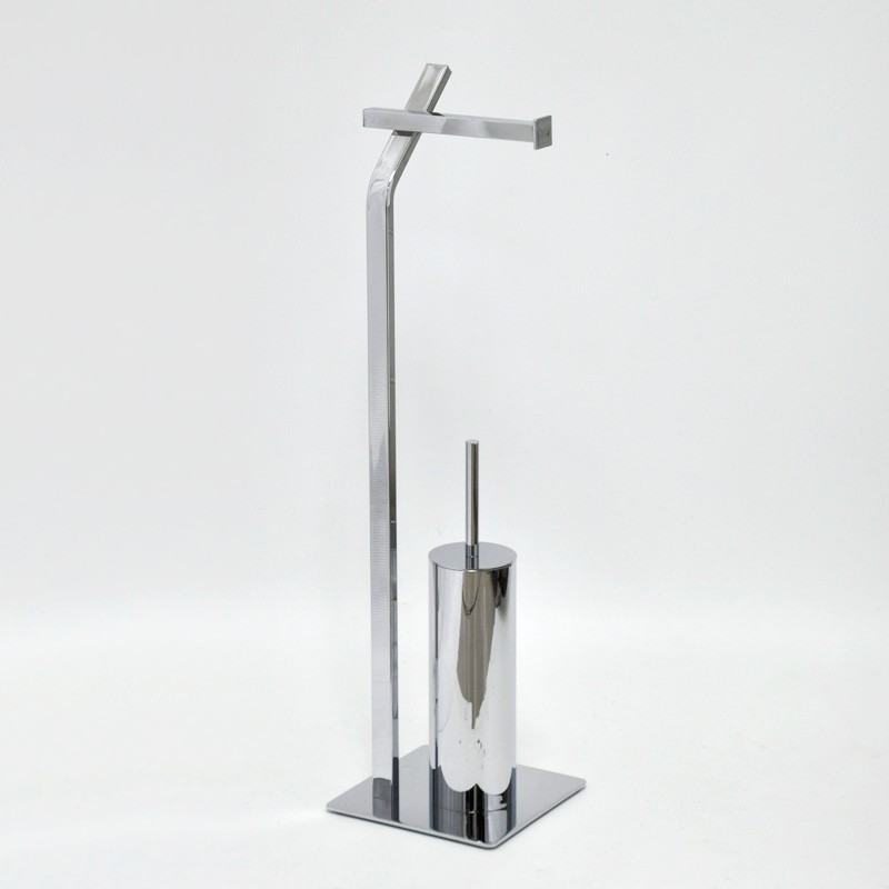 松葉杖デザインの金属製のトイレブラシ立て管2レール-トイレブラシホルダ問屋・仕入れ・卸・卸売り