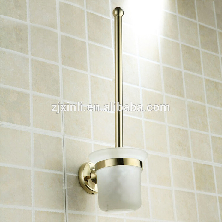 真鍮のトイレブラシホルダー、 ゴールドカラーの浴室の付属品、 x16130n-トイレブラシホルダ問屋・仕入れ・卸・卸売り