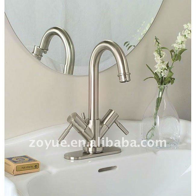 ZYA2221 4インチセンターセットブラシニッケル仕上げの浴室の蛇口-衛生水栓問屋・仕入れ・卸・卸売り
