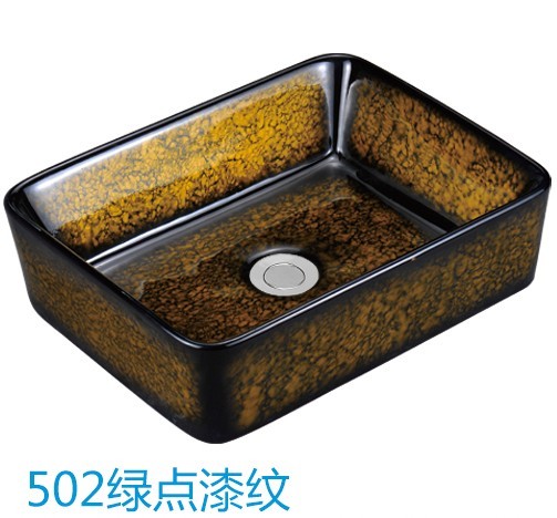 s502-04長方形の手洗い有色シンク-バスルーム洗面台問屋・仕入れ・卸・卸売り