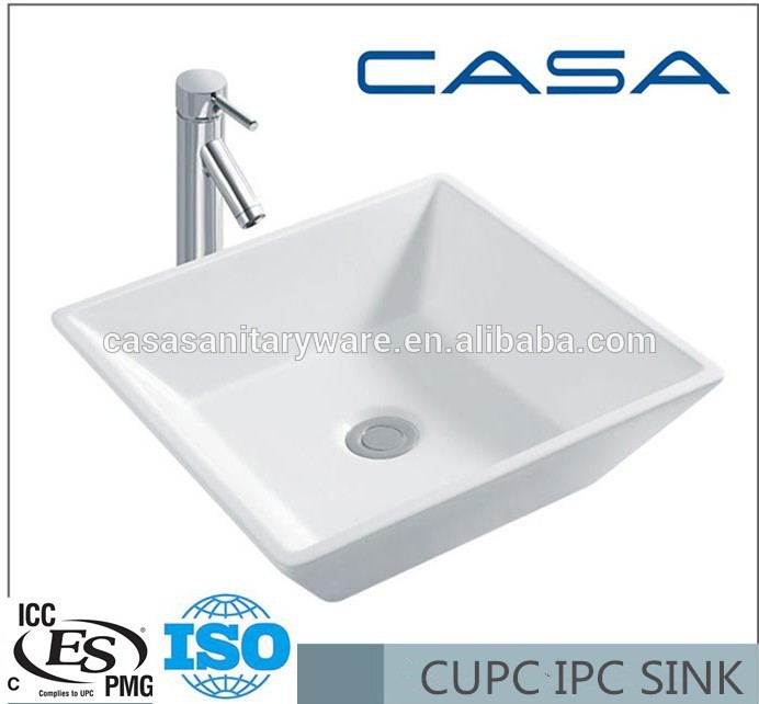長方形のセラミック正方形の流域cupcは手のシンクを洗う-バスルーム洗面台問屋・仕入れ・卸・卸売り