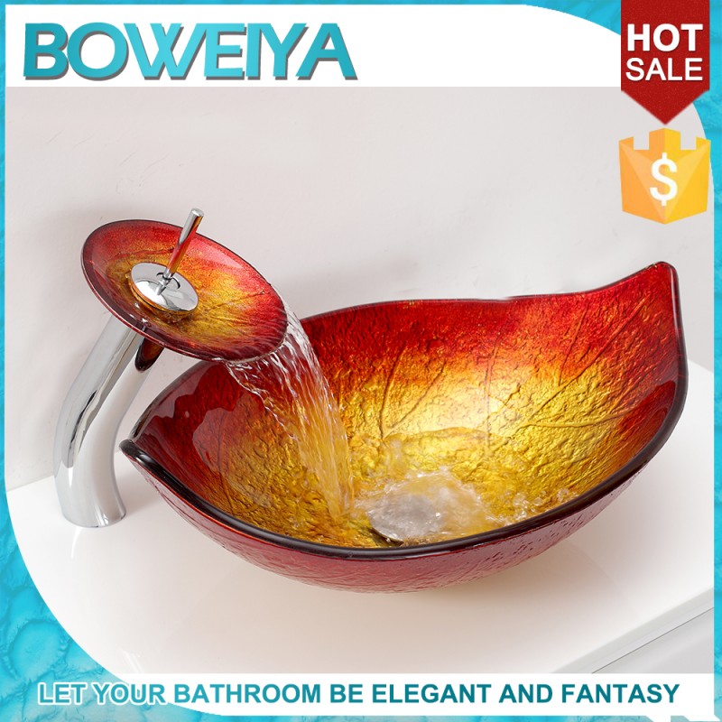 ユニークな浴室のalibabaの安いアメリカモデル価格強化ガラス洗面台-バスルーム洗面台問屋・仕入れ・卸・卸売り