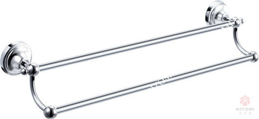 ステンレススチールクロームメッキダブルタオルバー/タオルバー/シャワーロッド/浴室の付属品-タオルバー問屋・仕入れ・卸・卸売り