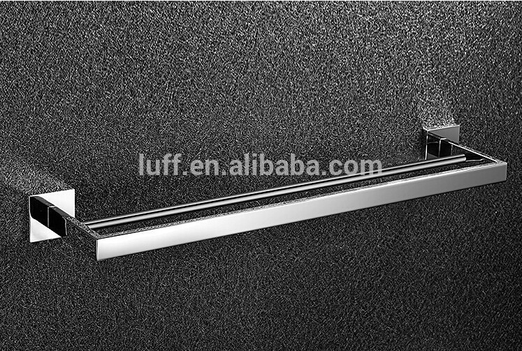 現代的なシンプルなスタイル金属ダブルタオルバー( 60cm)、 タオルホルダー、 クロムが終了しました、 のバスルーム製品、 の浴室の付属品-タオルバー問屋・仕入れ・卸・卸売り