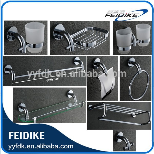 feidikeba1200クローム仕上げ真鍮の浴室の付属品セット-バスハードウエアセット問屋・仕入れ・卸・卸売り