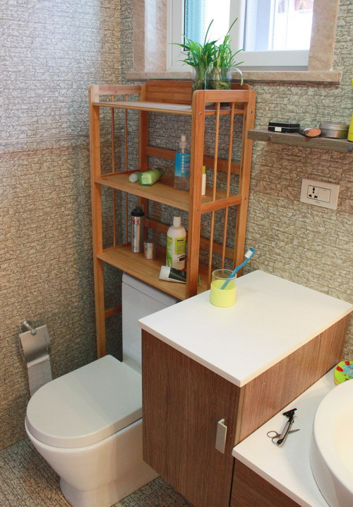 トイレ収納ラック棚の浴室の天然の竹の浴室の収納スペースセーバースペースタオル棚の上にトイレ-浴室棚問屋・仕入れ・卸・卸売り