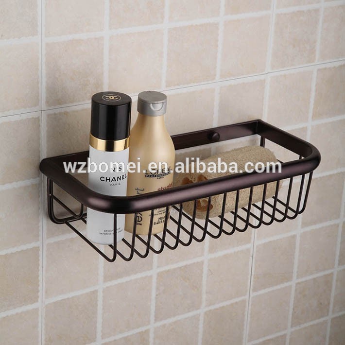 トップファッションの金属のシャワー真鍮シングルアクセサリ棚壁取り付けられた浴室のストレージバスケットラック-浴室棚問屋・仕入れ・卸・卸売り