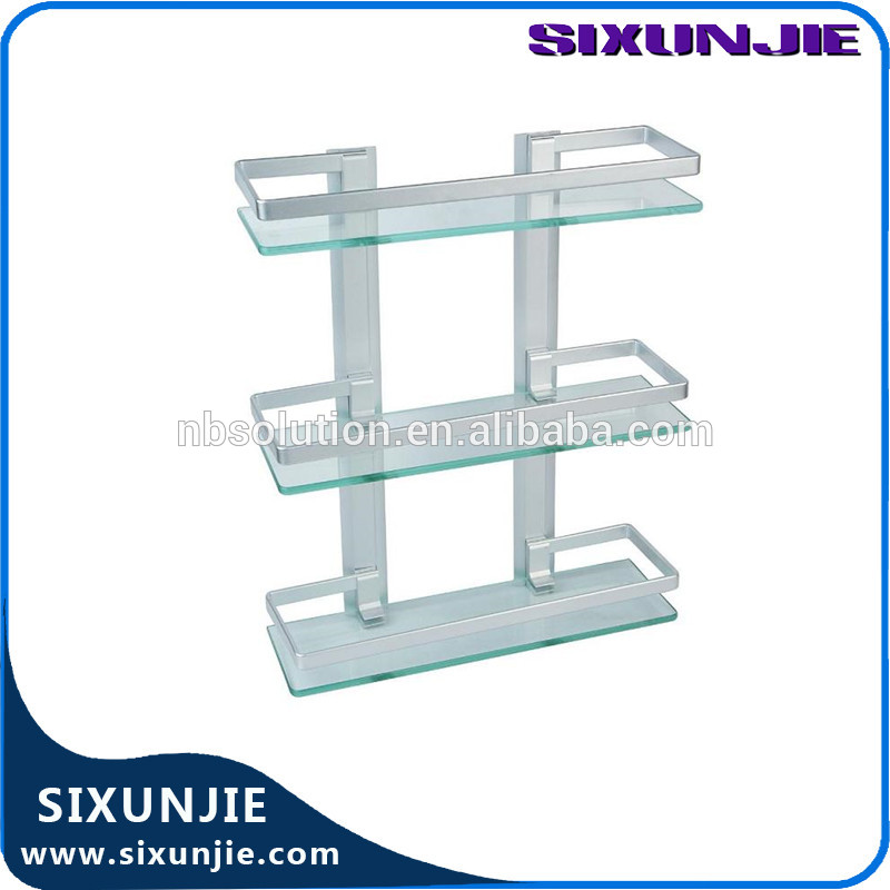 Sixunjie20363- ティアホテルのバスルームのアルミガラス棚-浴室棚問屋・仕入れ・卸・卸売り