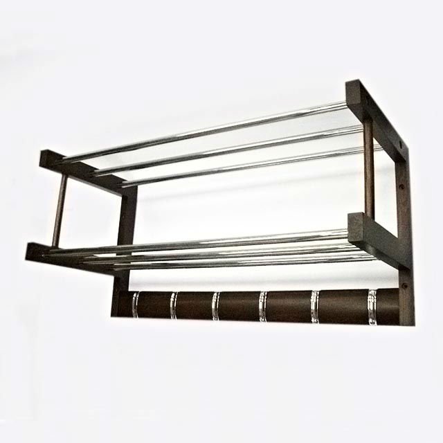 Wall Mounted 2 tier stainless steel Bathroom shelf-浴室棚問屋・仕入れ・卸・卸売り