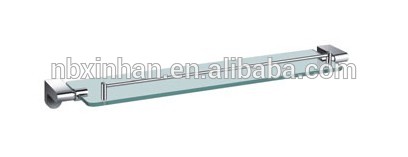 現代的なスタイリッシュ壁に取り付けられたガラス真鍮ベース付き棚-タオルラック問屋・仕入れ・卸・卸売り