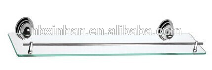 現代的な浴室の壁アクセサリー金具stylisheクロムめっきの金属ガラス棚-浴室棚問屋・仕入れ・卸・卸売り