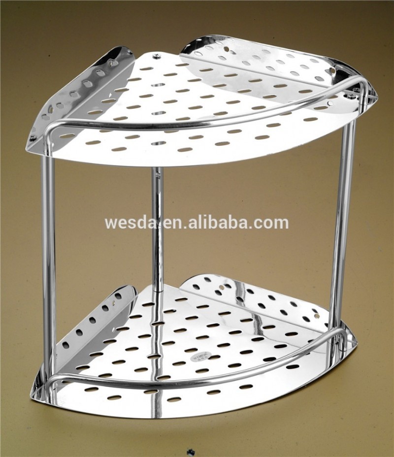 wesda2014年ステンレス鋼の浴室の付属品セットコーナーシェルフ-浴室棚問屋・仕入れ・卸・卸売り
