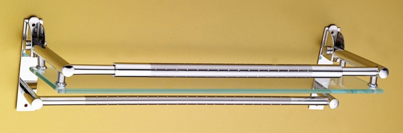 高品質の浴室の強化ガラスc010タワーバー付きウォールシェルフ-浴室棚問屋・仕入れ・卸・卸売り