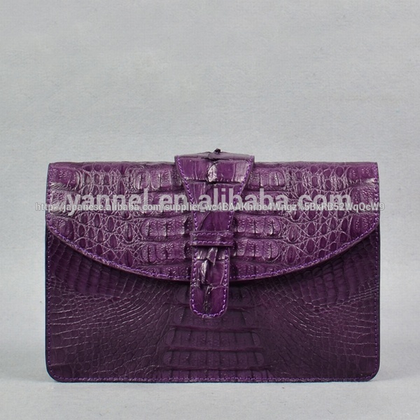 高級クロコダイルpurse_caimancluchbag_caimanクロコダイルのワニ革-イブニングバッグ問屋・仕入れ・卸・卸売り